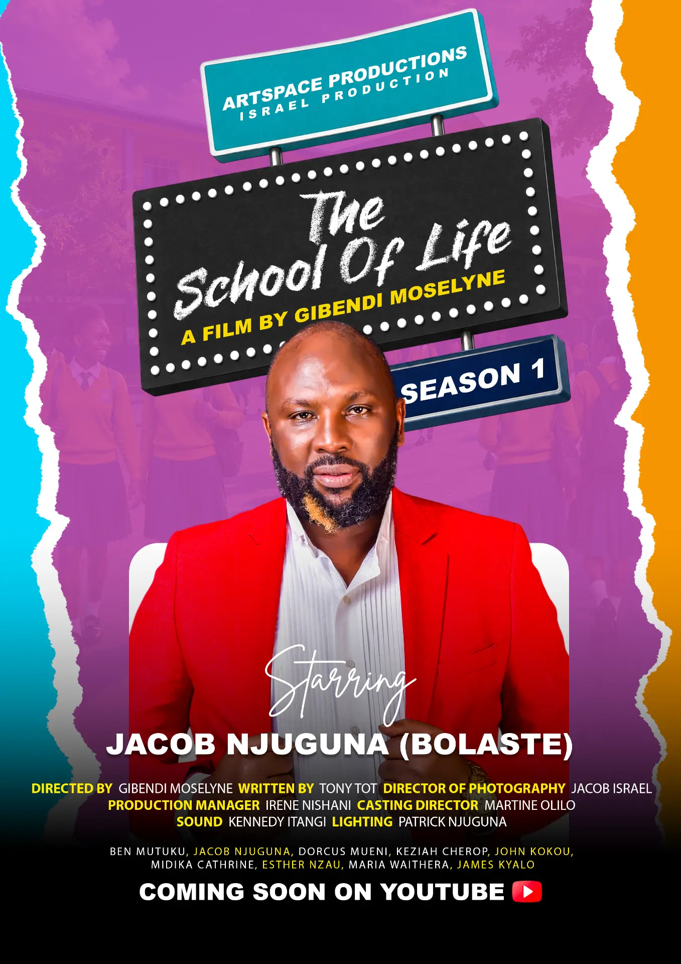 The School of Life poster, Jacob Njuguna as Bolaste