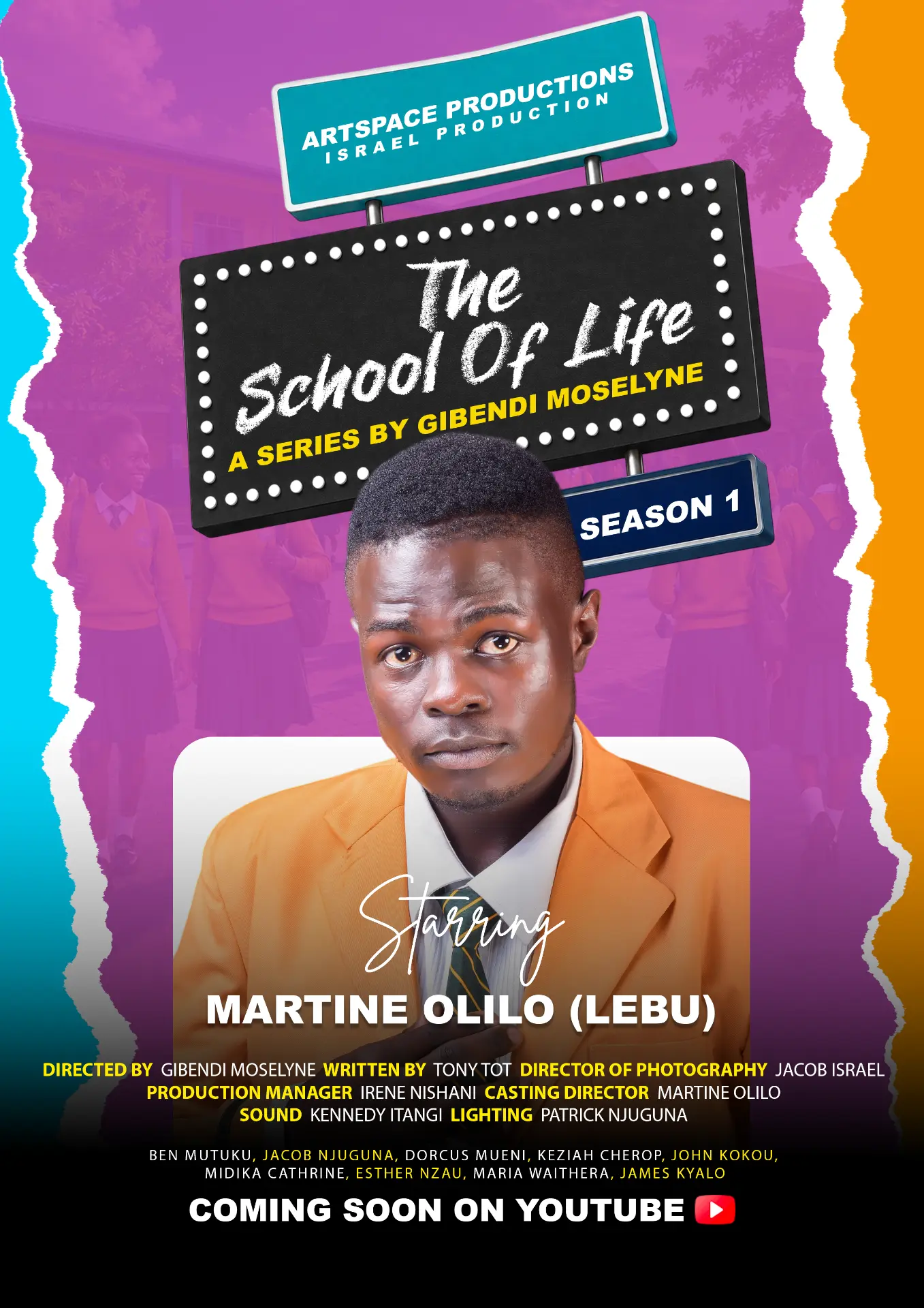 The School of Life poster, Martine Olilo as Lebu